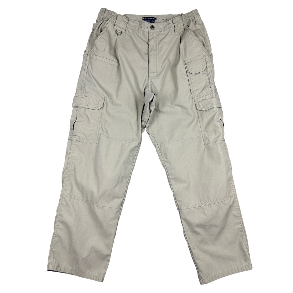 5.11 Tactical Series Khaki Ripstop Cargo Pants Mens 32x30 Hiking Work Outdoor